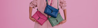 valentina flat crossbody in clover