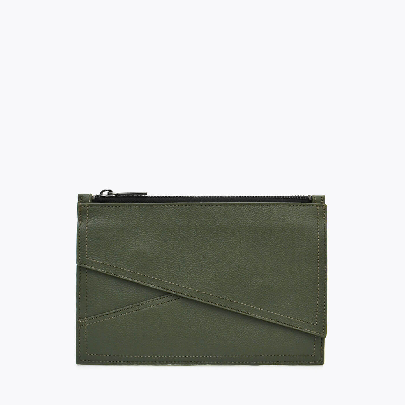Olive store green clutch