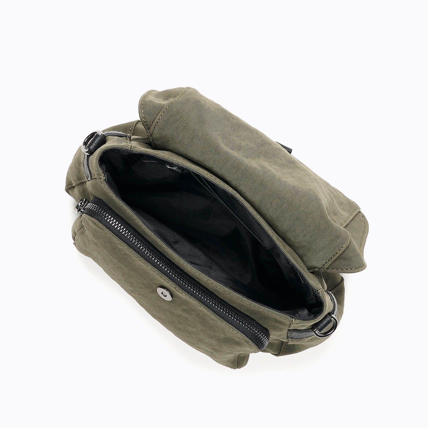 Olive green nylon clearance crossbody bag
