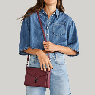 Cobble Hill Crossbody (Malbec)- Designer leather Handbags