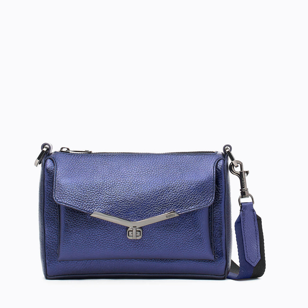 Valentina Crossbody (Metallic Ink)- Designer leather Handbags | Botkier ...