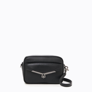 Valentina Camera Crossbody (Black)- Designer leather Handbags