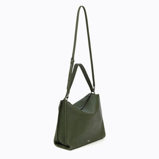 Leather Bag Green Large Hobo Bag Darkgreen Women Hobo 