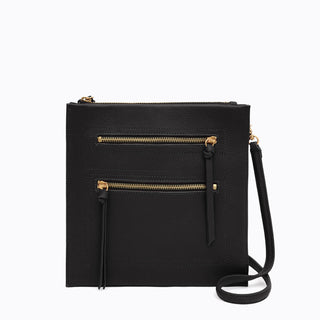 Chelsea NS Crossbody (Black)- Designer leather Handbags
