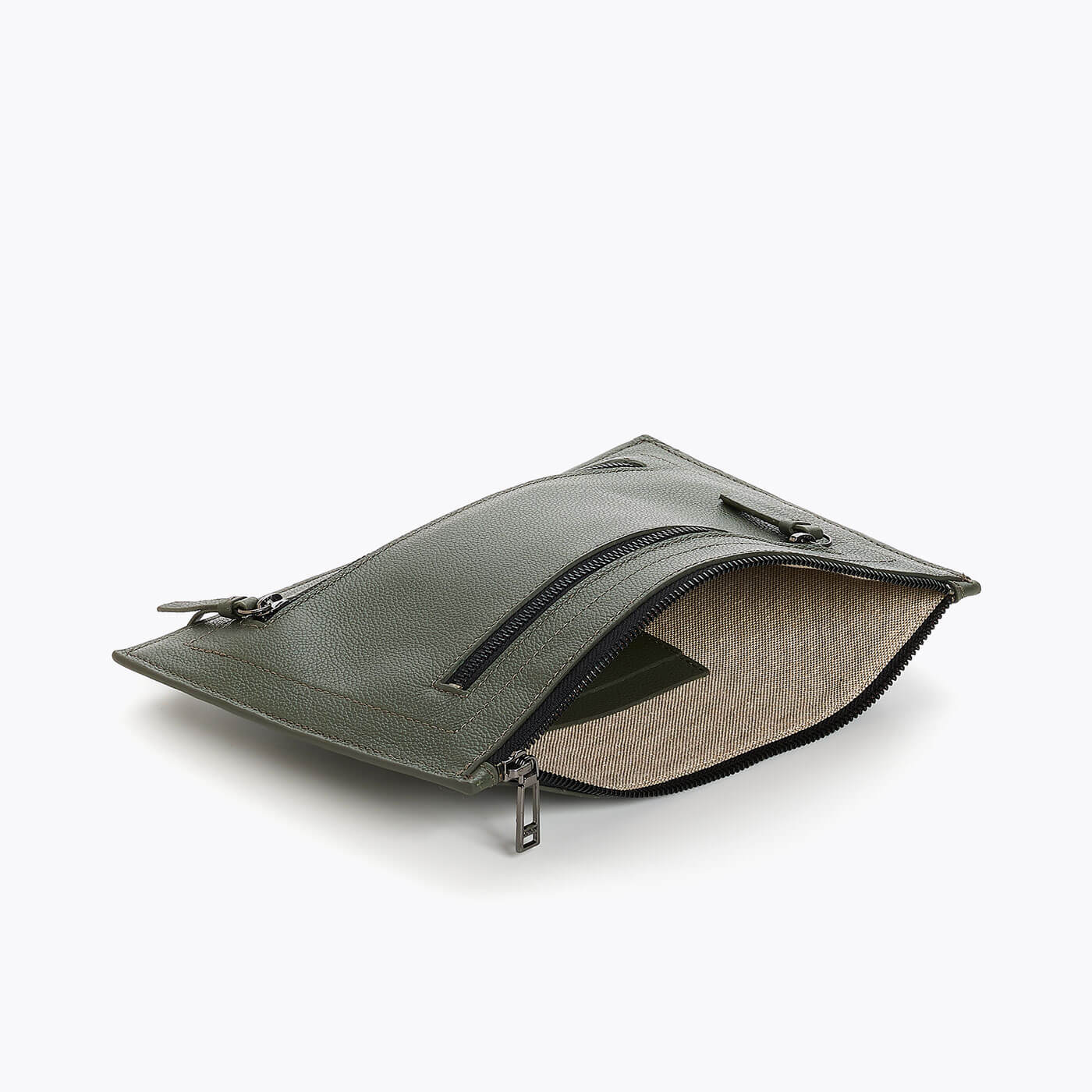 Chelsea Large Pouch ARMY GREEN Designer Accessories Botkier